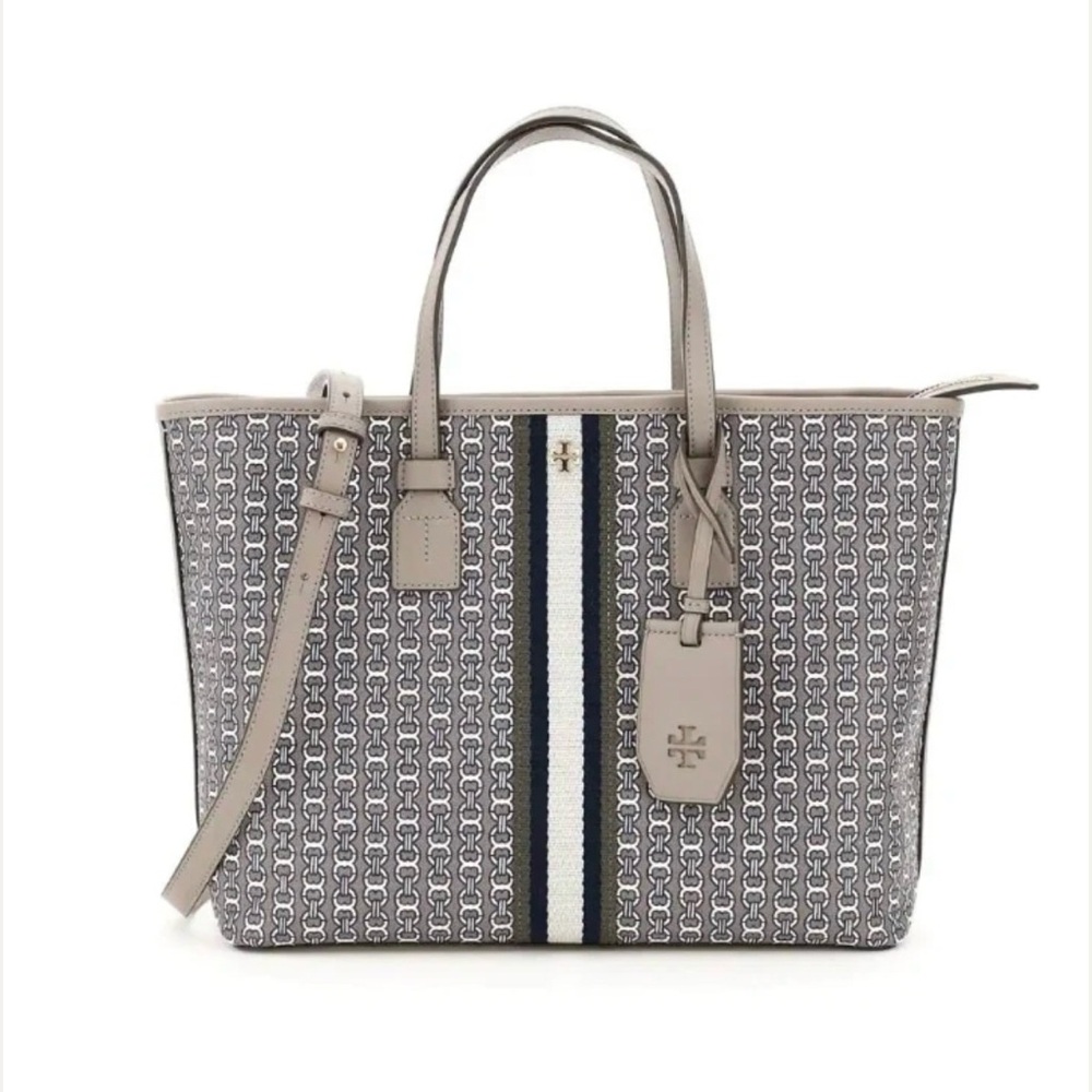 Tory Burch Gray Heron Small Tote Bag